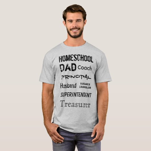 Homeschool Vater-Rollen - T-Shirt (Vorne ganz)
