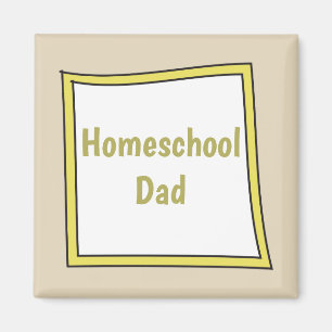 Homeschool Vater Square Magnet