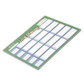 HOMESCHOOL WEEKLY PLANNER 3-Kolumnen-Pad Notizblock (angewinkelt)