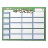 HOMESCHOOL WEEKLY PLANNER 3-Kolumnen-Pad Notizblock (Vorderseite)