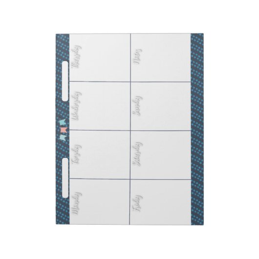 HOMESCHOOL WEEKLY PLANNER-Notizblock Notizblock (Rotiert)