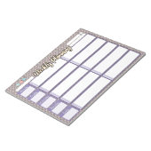 HOMESCHOOL WOCHENPLANER ZWEI KATEGORIENnotepad Notizblock (angewinkelt)