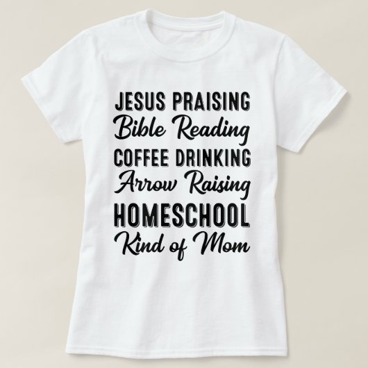 Homeschoolartige klassische Mama T-Shirt (Design vorne)