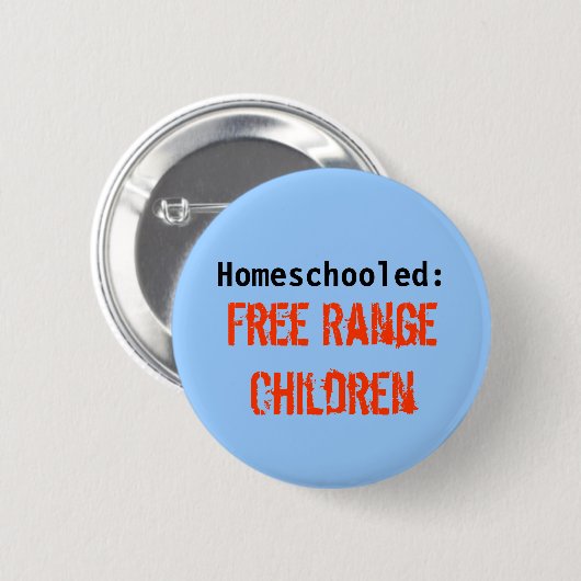 Homeschooled: , Freie Strecken-Kinder Button (Vorne & Hinten)