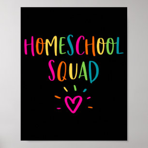 Homeschooler-Gruppe süße Mutter Lehrer Eltern Poster