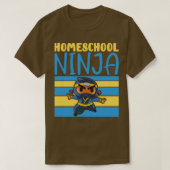 Homeschooler Ninja lernen Unterricht T-Shirt (Design vorne)