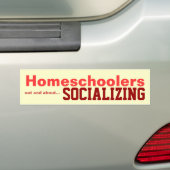 Homeschoolers - gesellig seiender Aufkleber Autoaufkleber (Auf Auto)