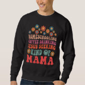 Homeschooling Coffee Drinking Jesus Seeking Kind O Sweatshirt (Vorderseite)