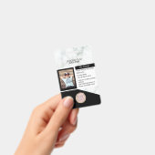 Homeschooling Unschulische Student Marble Black Ausweis (Handheld)