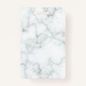 Homeschooling Unschulische Student Marble Gray Ausweis (Rückseite)