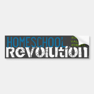 Homeschoolrevolution - Familienwerte zuerst! Autoaufkleber