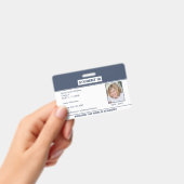 Homeschoor Student ID Abzeichen Blue White Ausweis (Handheld)