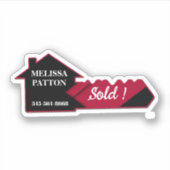 HomeSmart Personalisiert ReaCustom-Cut Vinyl Stick Aufkleber (Vorderseite)