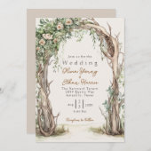 HOMESPUN - Rustikale Hochzeit Einladung (Vorne/Hinten)