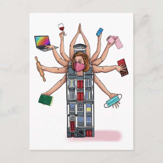 "Homestasking" Postkarte (Vorderseite)