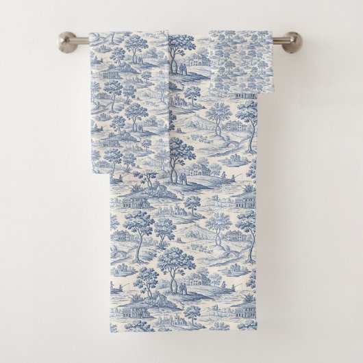 Homestead Blue Toile Badhandtuch Set (Insitu)