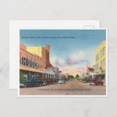 Homestead Florida Vintag Krome Avenue Szene Postkarte (Vorne/Hinten)