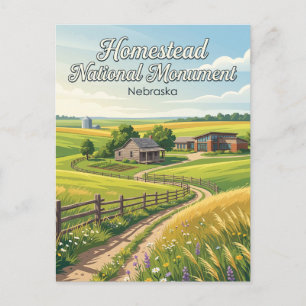 Homestead National Monument of America Nebraska Postkarte