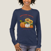 Homestead Sonnenblumen in Pumpkins Fall Tri-Blend Shirt (Vorderseite)