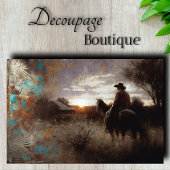 Homestead Sunset Decoupage Seidenpapier