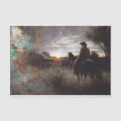 Homestead Sunset Decoupage Seidenpapier (Vorderseite)