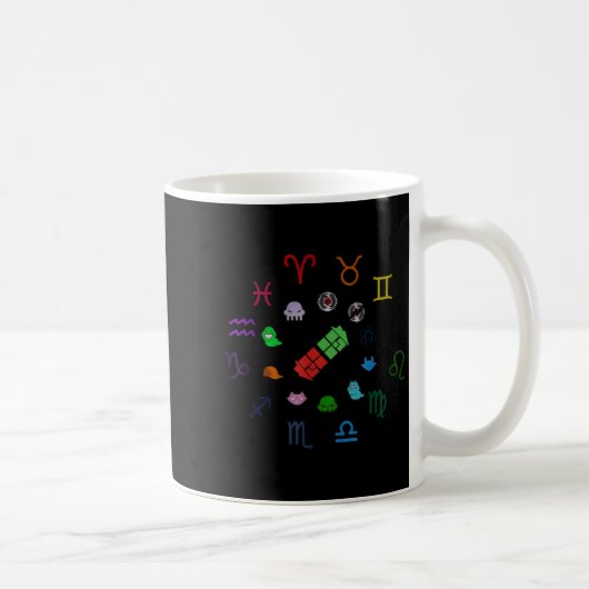 Homestuck Emblems Zodiac Signs Funny Men Women Kid Kaffeetasse (Rechts)