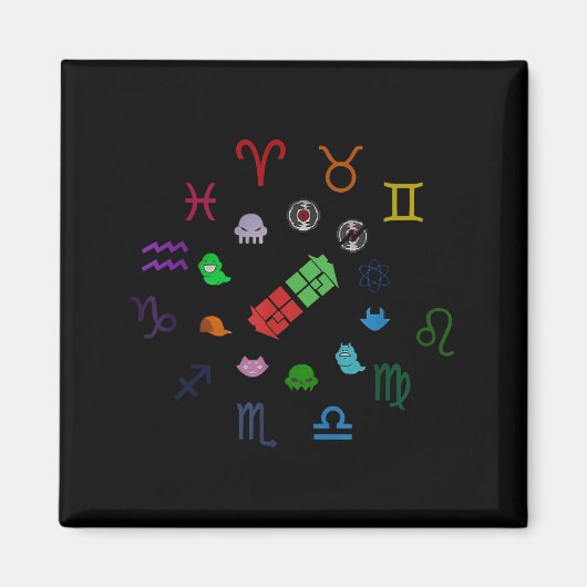 Homestuck Emblems Zodiac Signs Funny Men Women Kid Magnet (Vorne)