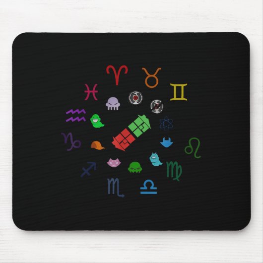Homestuck Emblems Zodiac Signs Funny Men Women Kid Mousepad (Vorne)