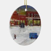 Hometown-Weihnachtsverzierung Keramik Ornament (Rechts)