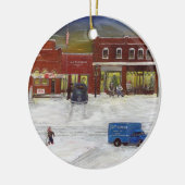 Hometown-Weihnachtsverzierung Keramik Ornament (Links)