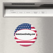 HometownShelby.com patriotischer Magnet (In Situ (Geschirrspüler))