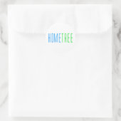 Hometree Runder Aufkleber (Tasche)