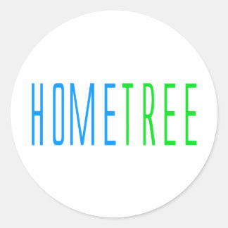 Hometree Runder Aufkleber