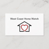Homewatch & Concierge Services Visitenkarte (Vorderseite)