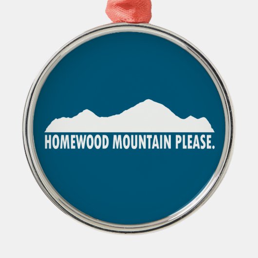 Homewood Mountain Resort Ornament Aus Metall (Vorne)
