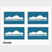 Homewood Mountain Resort Rechteckiger Aufkleber (Blatt)