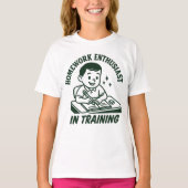 Homework Enthusiast In Training Funny School  T-Shirt (Vorderseite)