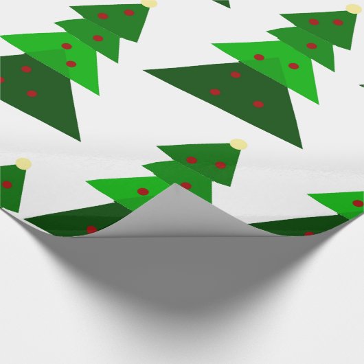 Homey Christmas Tree Pattern Geschenkpapier (Ecke)