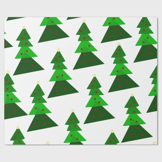 Homey Christmas Tree Pattern Geschenkpapier (Flach)