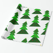 Homey Christmas Tree Pattern Geschenkpapier (Ungerollt)