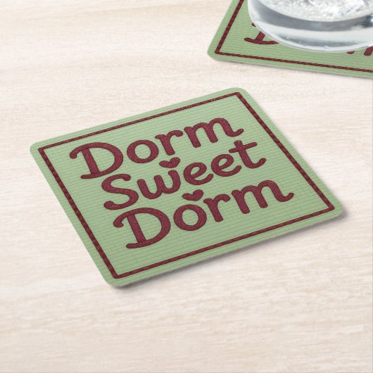 Homey Dorm Sweet Dorm Untersetzer Set (angewinkelt)