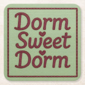 Homey Dorm Sweet Dorm Untersetzer Set (Vorderseite)