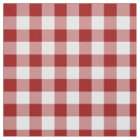 Homey Red und White Gingham Kariert Fabric