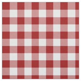 Homey Red und White Gingham Kariert Fabric Stoff