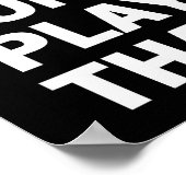 Homie Don't Play That Funny 90s Tv Saying Referenc Poster (Ecke)