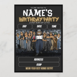 Homies Birthday Invitation, 90s nostalgia Einladung