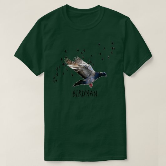 Homing Pigeon Racing Birdman T-Shirt (Design vorne)