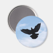 Homing Taube Coming Zuhause Magnet (Vorderseite/Rückseite)