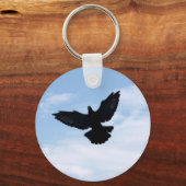 Homing Taube Coming Zuhause Schlüsselanhänger (Vorderseite)