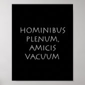 Hominibus plenum amicis vakuum poster (Vorne)